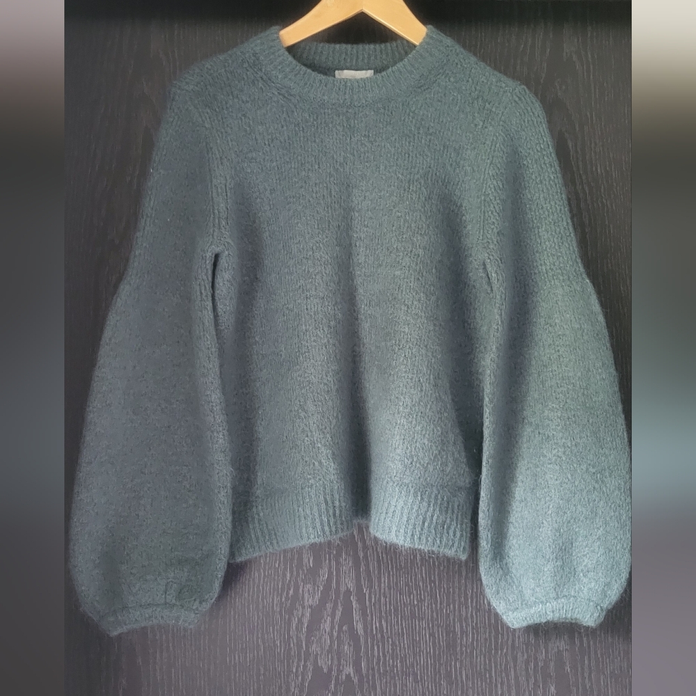 H&M Women's Teal Cowl Neck Sweater